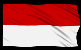 Bendera Merah Putih Berkibar